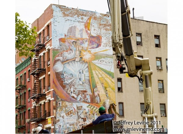Mural, art, lost landmarks, Alan Okada, City Arts workshop, lower east side, Jeffrey-M-Levine-MD; Jeff-Levine, Dr-Jeffrey-Levine, Jlevinemd, levineartstudio, urbansketchers