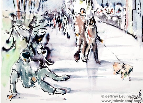 Venice beach sketchbook, los angeles, Jeffrey-M-Levine-MD; Jeff-Levine, Dr-Jeffrey-Levine, Jlevinemd, levineartstudio, manhattan, urbansketchers, urban sketchers, watercolor, sketchbook, aquarelle, watercolour