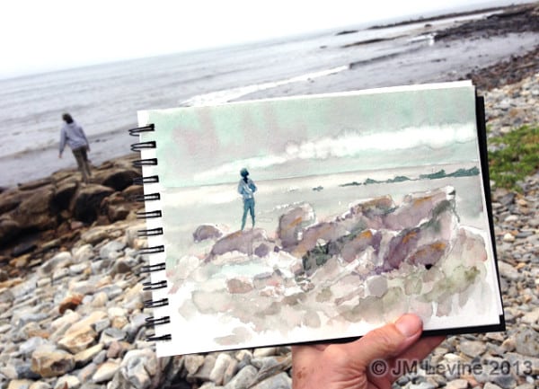 Maine, watercolor, acadia, acadia national park, southwest harbor, Jeffrey-M-Levine-MD; Jeff-Levine, Dr-Jeffrey-Levine, Jlevinemd, levineartstudio, urbansketchers