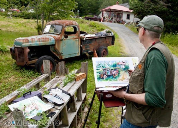 Maine, watercolor, acadia, acadia national park, southwest harbor, Jeffrey-M-Levine-MD; Jeff-Levine, Dr-Jeffrey-Levine, Jlevinemd, levineartstudio, urbansketchers