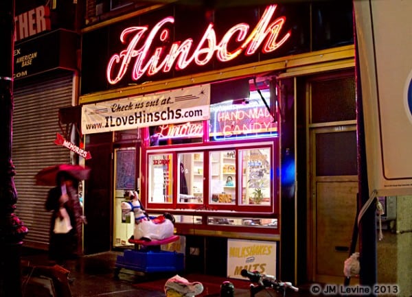 hinsch's ice cream, signs of old new york, changing manhattan