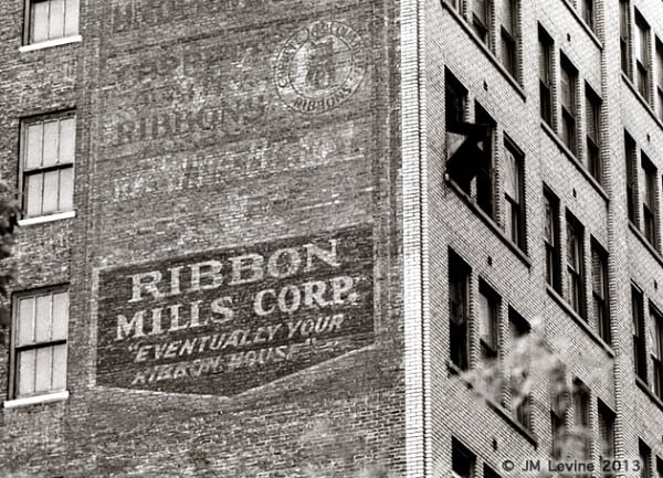 ribbon mills, signs of old new york, changing manhattan