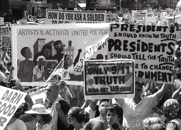 republican convention 2004, arrests, police, nypd, demonstration