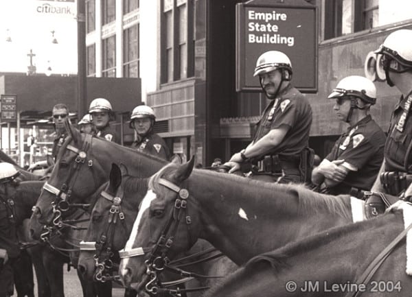 republican convention 2004, arrests, police, nypd, demonstration