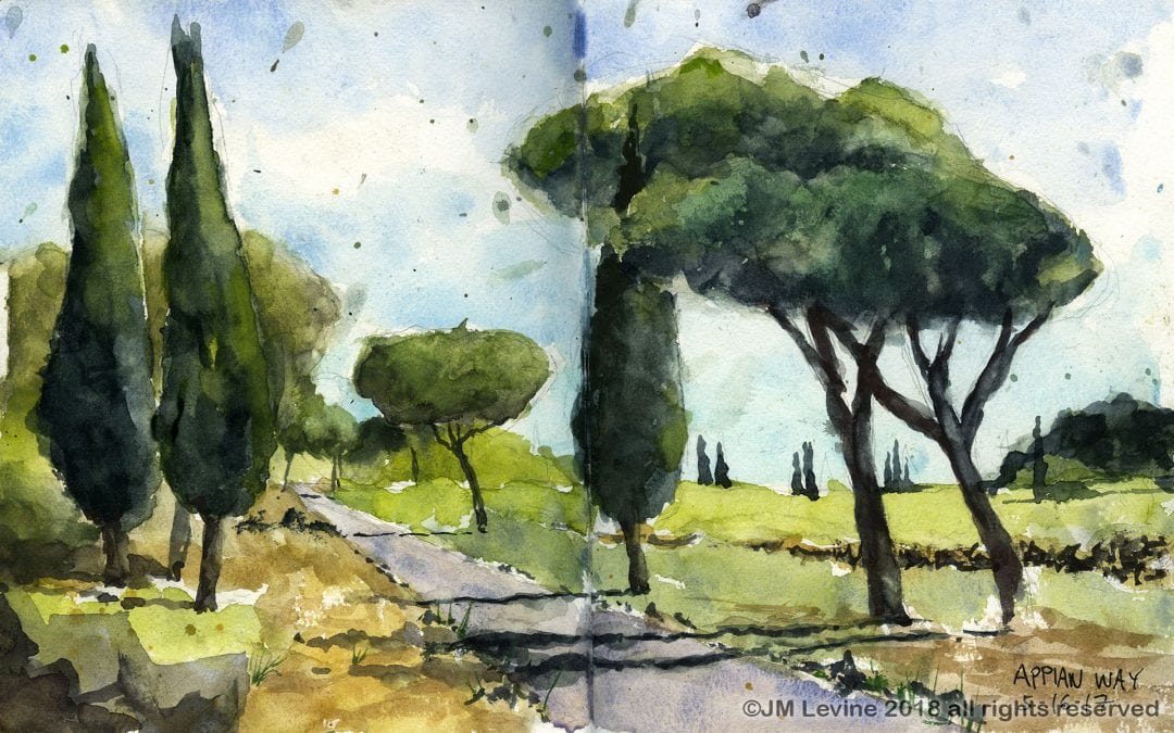 Sketching in Tuscany and Rome