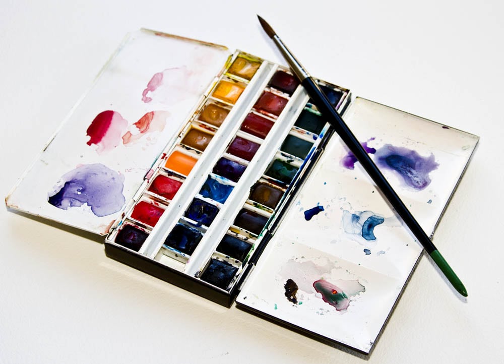 Review of a Vintage Winsor Newton Travel Palette