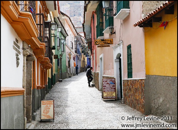 Colonial Street in La Paz Photograph by Jeffrey M Levine