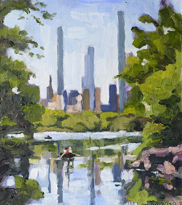 Plein Air Oil Painting in Central Park