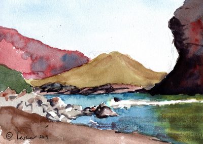 Colorado river, moab utah, watercolor, canyons