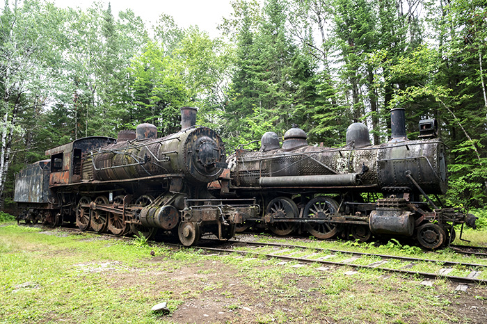 Sketching the abandoned steam locomotives of Maine