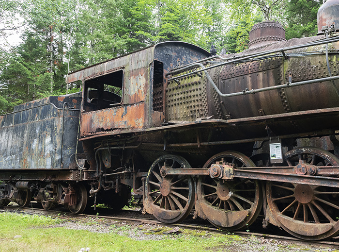 Sketching the abandoned steam locomotives of Maine