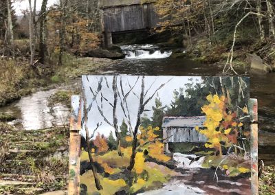 Plein air painting in the Catskills