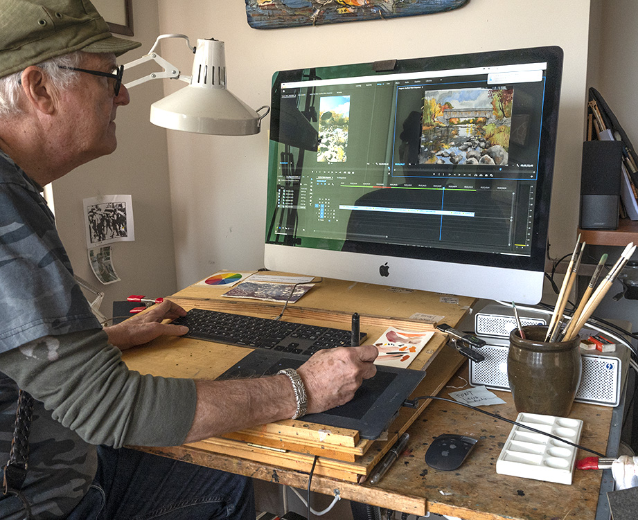 Jeff Levine studio using Premiere Pro