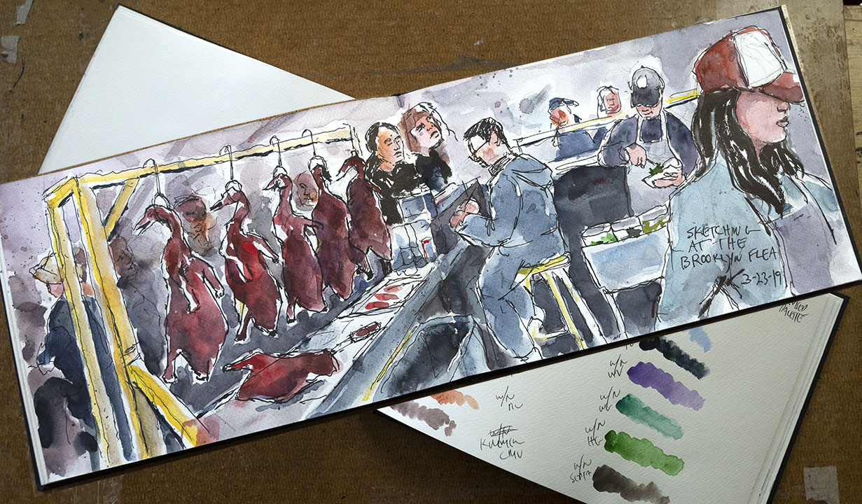 My Fabriano Venezia Sketchbook- January to May 2016 