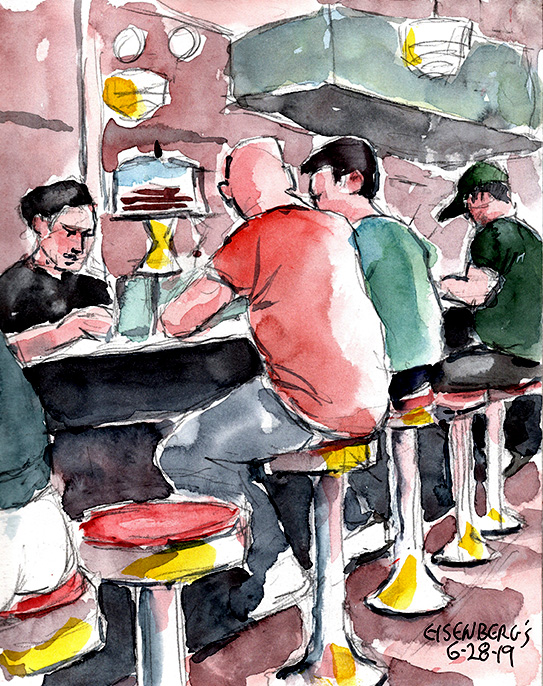 Sketching Eisenbergs Sandwich Shop