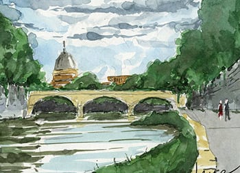 Watercolor and Urban Sketching in Italy