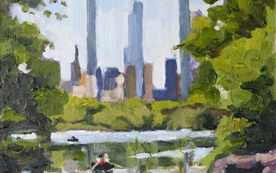 Plein Air Oil Painting in Central Park